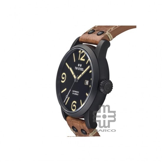 TW Steel MS35-45MM Maverick Brown Leather Band Men Watch