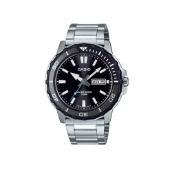 Casio General MTD-125D-1A3V Silver Stainless Steel Band Men Watch Casio General MTD-125D-1A3V Silver Stainless Steel Band Men Watch