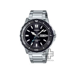 Casio General MTD-125D-1A3V Silver Stainless Steel Band Men Watch
