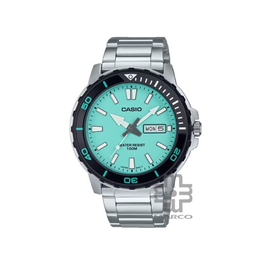 Casio General MTD-125D-2A2V Silver Stainless Steel Band Men Watch Casio General MTD-125D-2A2V Silver Stainless Steel Band Men Watch