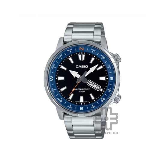 Casio General MTD-130D-1A2V Silver Stainless Steel Band Men Watch Casio General MTD-130D-1A2V Silver Stainless Steel Band Men Watch