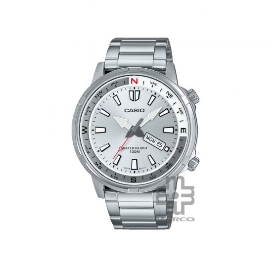 Casio General MTD-130D-7AV Silver Stainless Steel Band Men Watch Casio General MTD-130D-7AV Silver Stainless Steel Band Men Watch