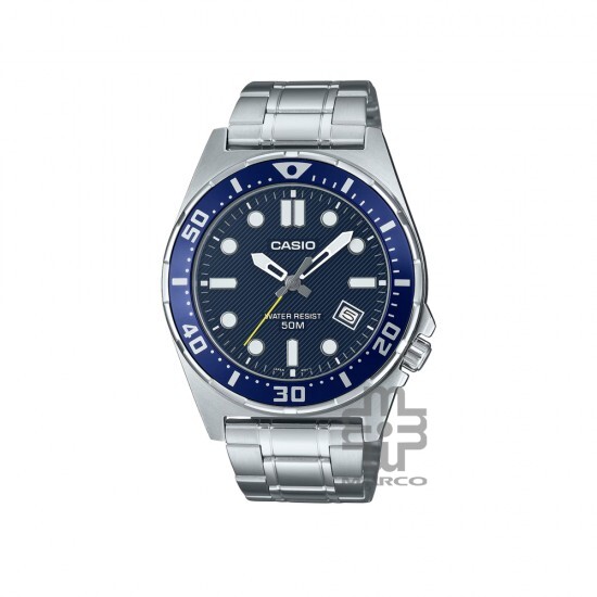 Casio General MTD-135D-2AV Silver Stainless Steel Band Men Watch Casio General MTD-135D-2AV Silver Stainless Steel Band Men Watch