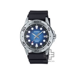Casio General MTD-140-2AV Black Resin Band Men Watch