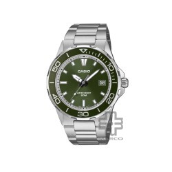 Casio General MTD-145D-3AV Silver Stainless Steel Band Men Watch