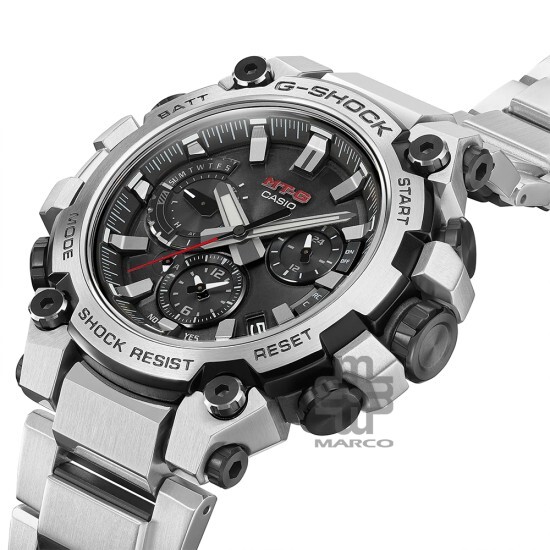 Casio G-Shock MTG-B3000D-1A Black Stainless Steel Band Men Watch