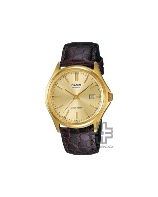 Casio General MTP-1183Q-9A Dark Brown Genuine Leather Band Men Watch