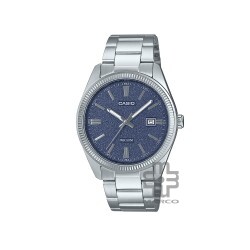 Casio General MTP-1302DA-2A1V Silver Stainless Steel Band Men Watch