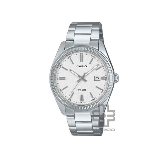 Casio General MTP-1302DA-7AV Silver Stainless Steel Band Men Watch