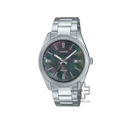 Casio General MTP-1302DS-1AV Silver Stainless Steel Band Men Watch