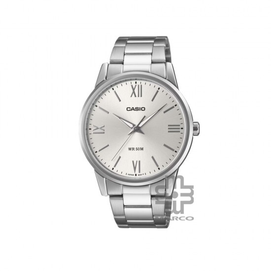 Casio General MTP-1303DD-7AV Silver Stainless Steel Band Men Watch