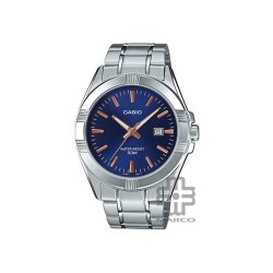 Casio General MTP-1308D-2AV Silver Stainless Steel Band Men Watch