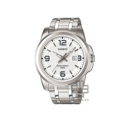 Casio General MTP-1314D-7AV Silver Stainless Steel Band Men Watch