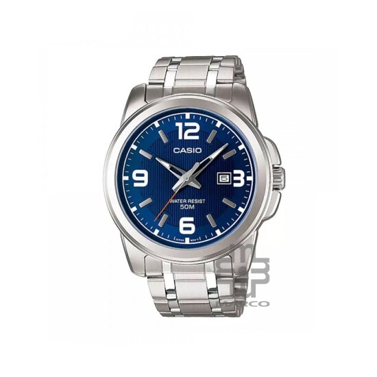 Casio General MTP-1314D-2AV Silver Stainless Steel Band Men Watch Casio General MTP-1314D-2AV Silver Stainless Steel Band Men Watch
