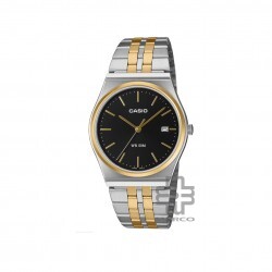 Casio General MTP-B145SG-1AV Silver/Gold Stainless Steel Band Men Watch