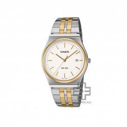 Casio General MTP-B145SG-7AV Silver/Gold Stainless Steel Band Men Watch