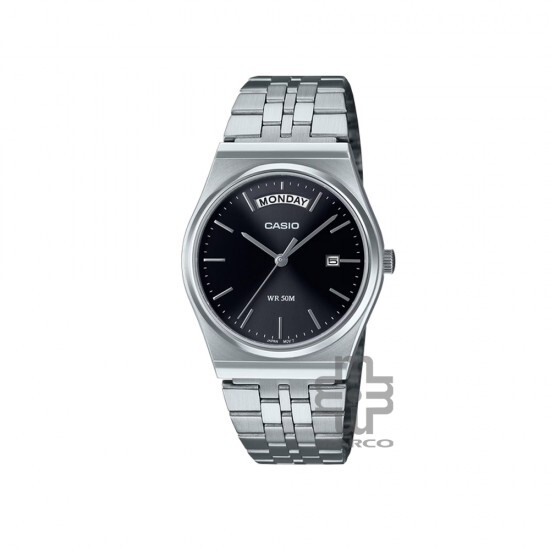 Casio General MTP-B146D-1AV Silver Stainless Steel Band Men Watch