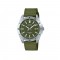 Casio General MTP-B155C-3EV Green Cloth Band Men Watch