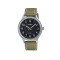 Casio General MTP-B160L-1B2V Olive Green Genuine Leather Band Men Watch