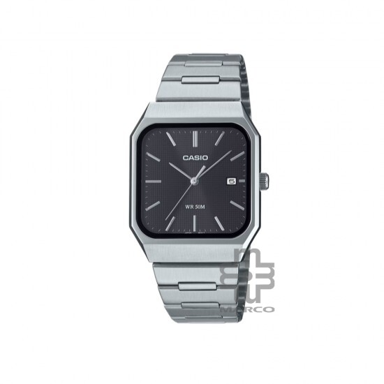 Casio General MTP-B185D-1AV Silver Stainless Steel Band Men Watch Casio General MTP-B185D-1AV Silver Stainless Steel Band Men Watch
