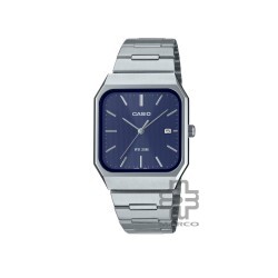 Casio General MTP-B185D-2A1V Silver Stainless Steel Band Men Watch