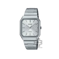 Casio General MTP-B185D-7AV Silver Stainless Steel Band Men Watch