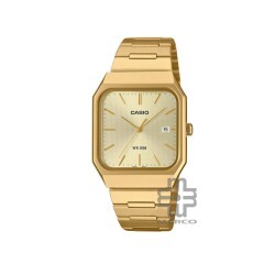 Casio General MTP-B185G-9AV Gold Stainless Steel Band Men Watch