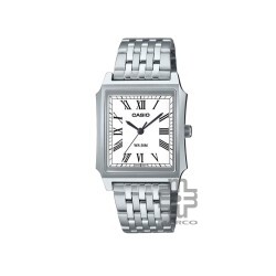 Casio General MTP-B190D-7BV Silver Stainless Steel Band Men Watch