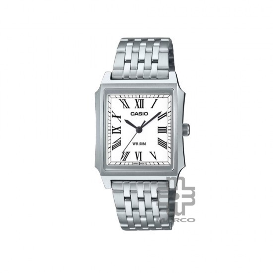 Casio General MTP-B190D-7BV Silver Stainless Steel Band Men Watch Casio General MTP-B190D-7BV Silver Stainless Steel Band Men Watch