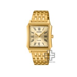 Casio General MTP-B190G-9BV Gold Stainless Steel Band Men Watch