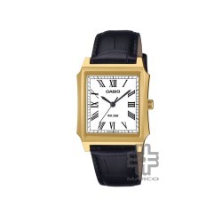 Casio General MTP-B190GL-7BV Black Leather Band Men Watch