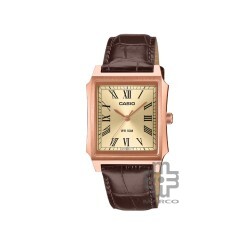Casio General MTP-B190RGL-9BV Brown Leather Band Men Watch