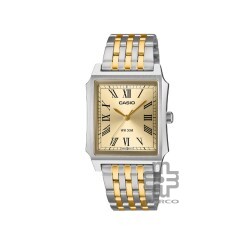 Casio General MTP-B190SG-9BV Silver-Gold Stainless Steel Band Men Watch