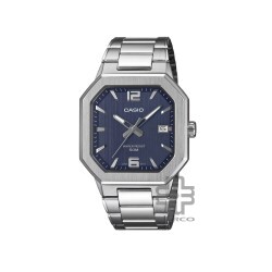 Casio General MTP-B195D-2AV Silver Stainless Steel Band Men Watch