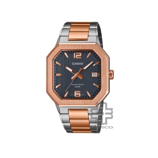 Casio General MTP-B195RG-2AV Rose Gold Stainless Steel Band Men Watch