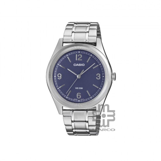 Casio General MTP-B210D-2A2V Silver Stainless Steel Band Men Watch
