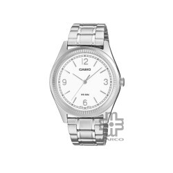 Casio General MTP-B210D-7AV Silver Stainless Steel Band Men Watch