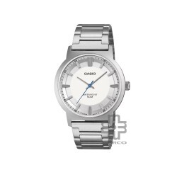 Casio General MTP-B220D-7AV Silver Stainless Steel Band Men Watch