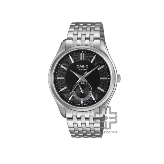 Casio General MTP-B315D-1AV Silver Stainless Steel Band Men Watch