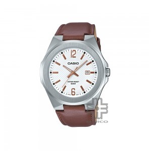 Casio General MTP-E158L-7AV Brown Leather Band Men Watch