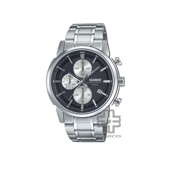 Casio General MTP-E510D-1A2V Silver Stainless Steel Band Men Watch Casio General MTP-E510D-1A2V Silver Stainless Steel Band Men Watch