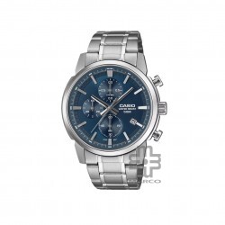 Casio General MTP-E510D-2A2V Silver Stainless Steel Band Men Watch