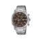Casio General MTP-E510D-5AV Silver Stainless Steel Band Men Watch