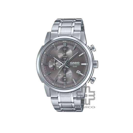 Casio General MTP-E510D-8AV Silver Stainless Steel Band Men Watch Casio General MTP-E510D-8AV Silver Stainless Steel Band Men Watch