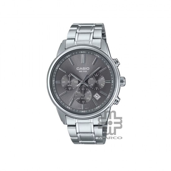 Casio General MTP-E515D-8AV Silver Stainless Steel Band Men Watch Casio General MTP-E515D-8AV Silver Stainless Steel Band Men Watch