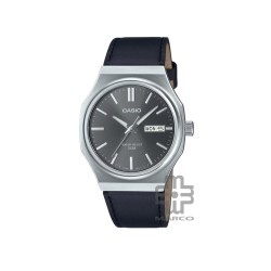 Casio General MTP-E735L-8AV Black Leather Band Men Watch