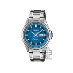 Casio General MTP-E740-2A2V Silver Stainless Steel Band Men Watch