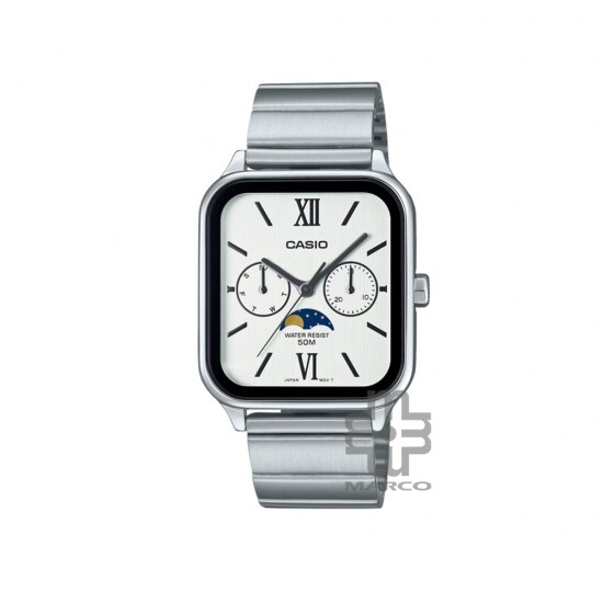 Casio General MTP-M305D-7A2V Silver Stainless Steel Band Men Watch Casio General MTP-M305D-7A2V Silver Stainless Steel Band Men Watch