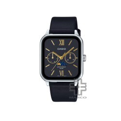 Casio General MTP-M305L-1A2V Black Genuine Leather Band Men Watch