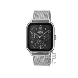 Casio General MTP-M306M-1AV Silver Stainless Steel Mesh Band Men Watch
